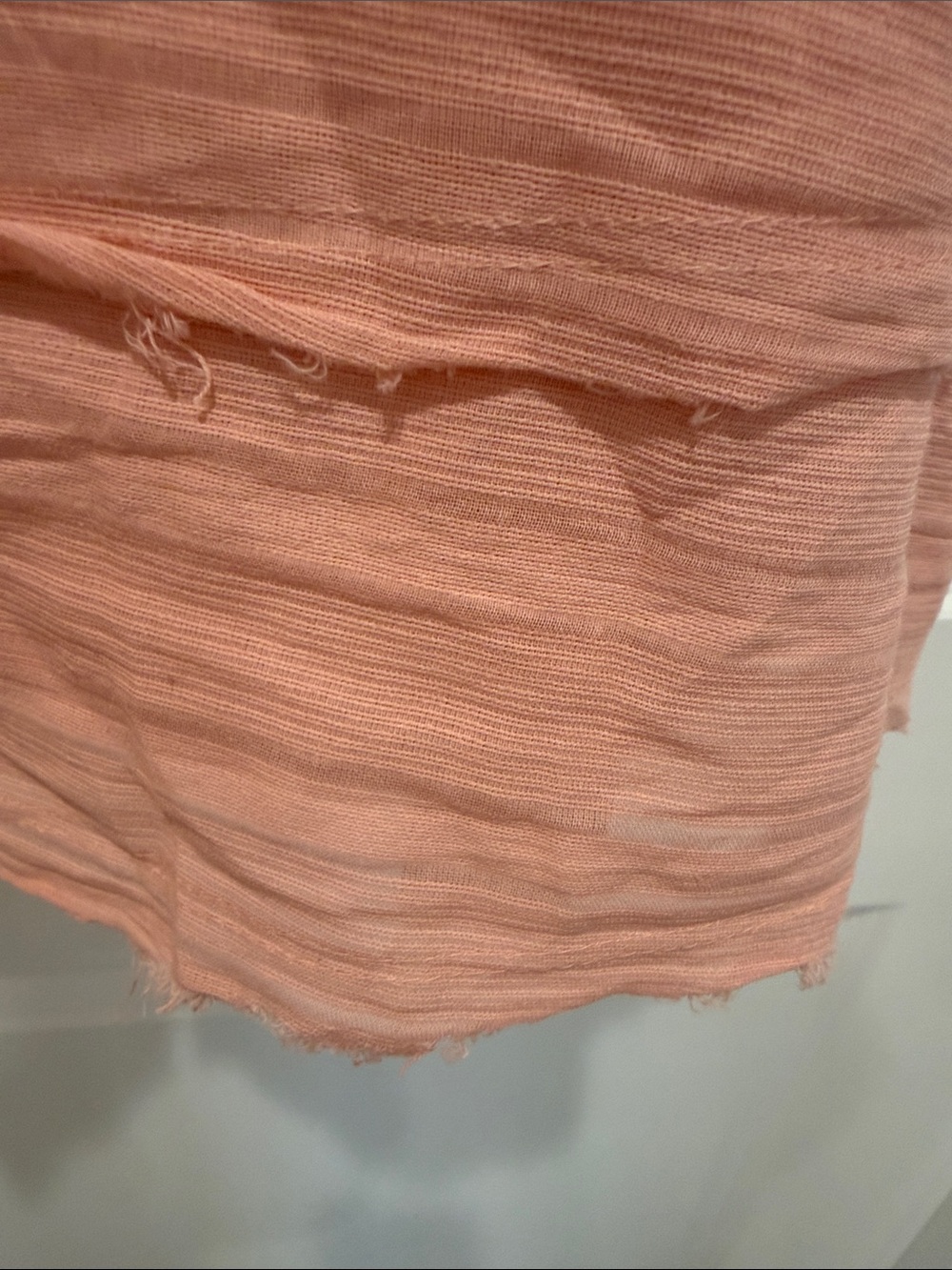 True Craft Peach Button-Front Ruffle Sleeve Dress - Picture 4 of 4